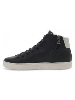 Crime London Sneakers High Top Essential In Black Leather^Men Sneakers