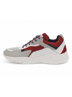 Crime London Sneakers Komrad In Bordeaux Leather^Men Sneakers