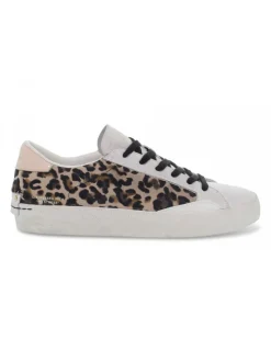 Crime London Sneakers Low Top Distressed In White Leather^Women Sneakers