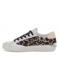 Crime London Sneakers Low Top Distressed In White Leather^Women Sneakers