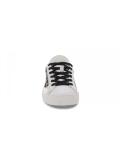 Crime London Sneakers Low Top Distressed In White Leather^Women Sneakers