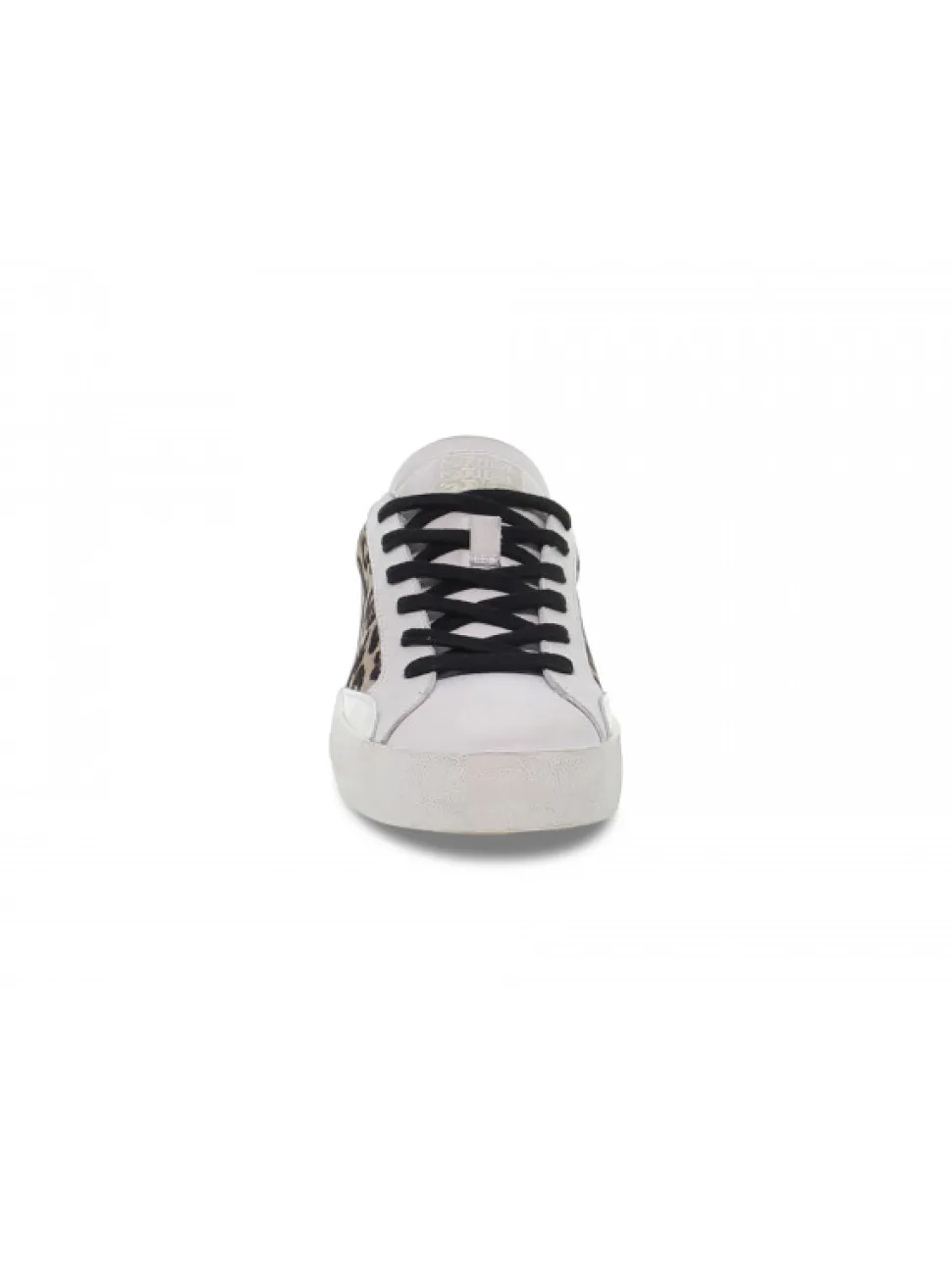 Crime London Sneakers Low Top Distressed In White Leather^Women Sneakers