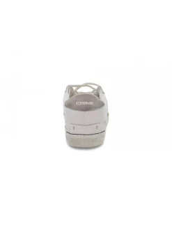 Crime London Sneakers Low Top Distressed In White Leather^Men Sneakers