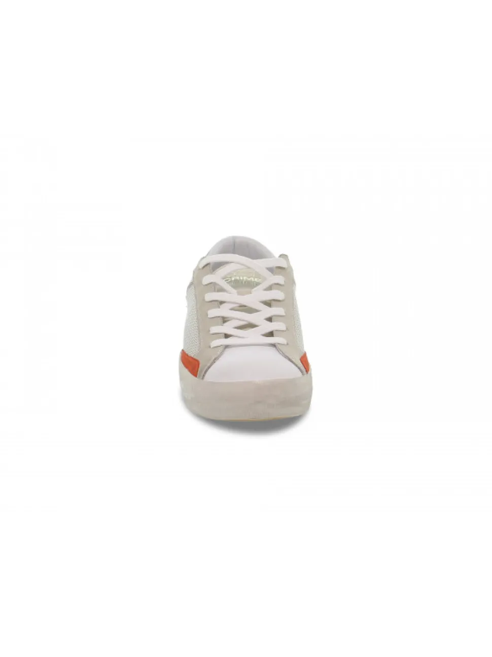 Crime London Sneakers Low Top Distressed In White Leather^Men Sneakers