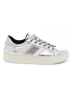 Crime London Sneakers Low Top Classic In Silver Laminate^Women Sneakers