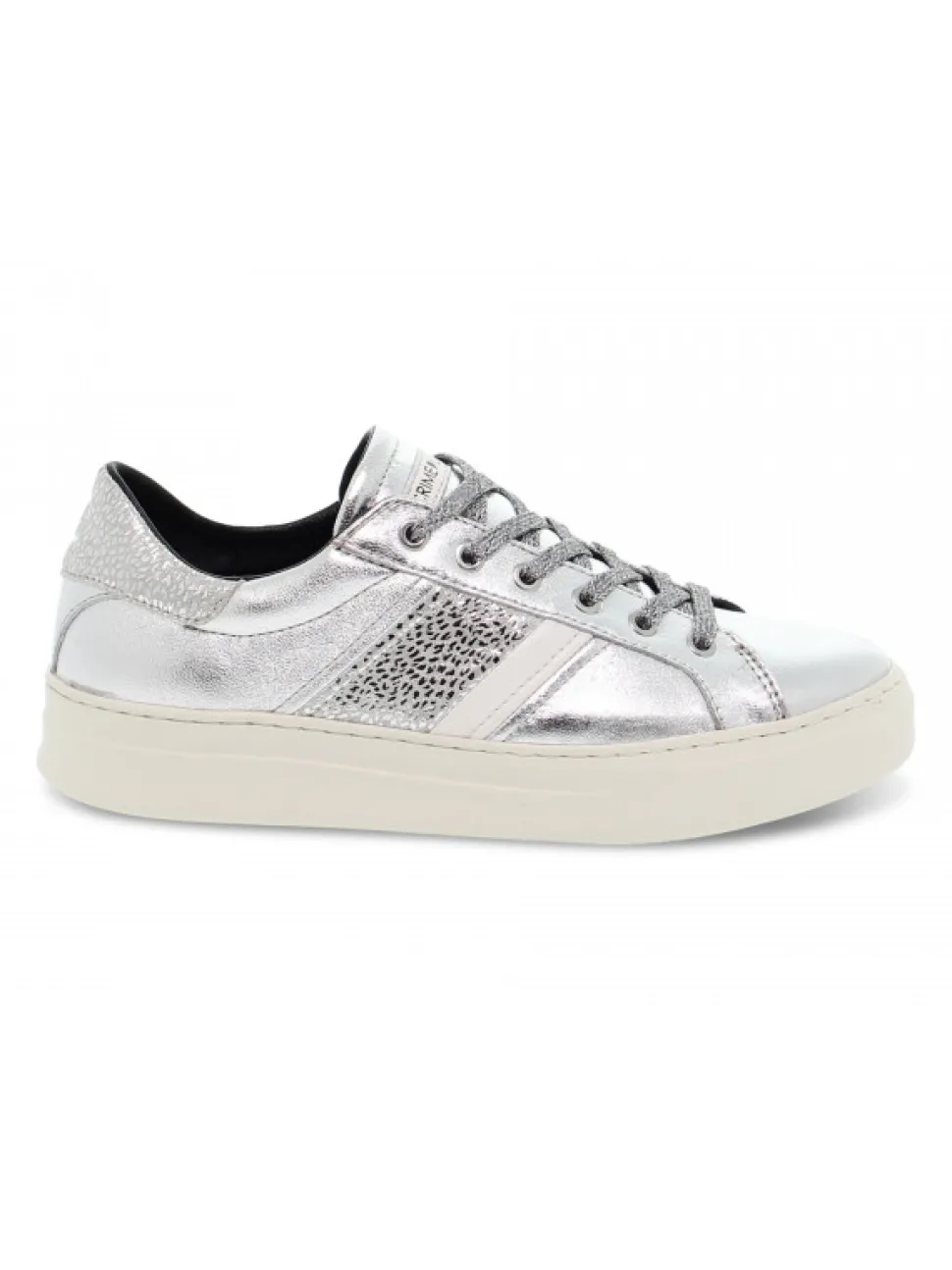 Crime London Sneakers Low Top Classic In Silver Laminate^Women Sneakers