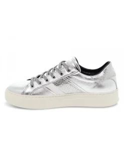 Crime London Sneakers Low Top Classic In Silver Laminate^Women Sneakers