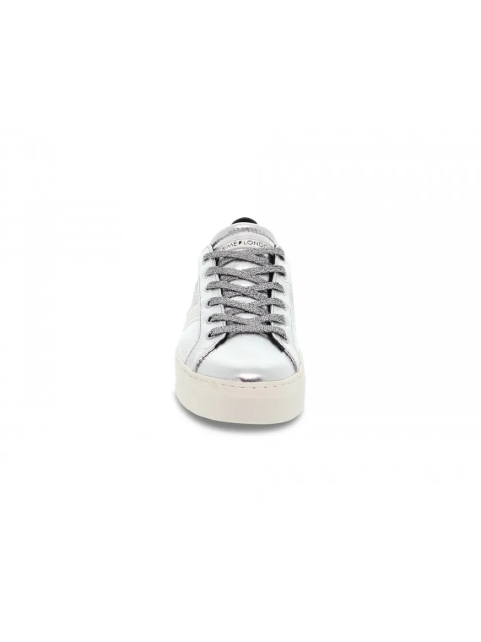 Crime London Sneakers Low Top Classic In Silver Laminate^Women Sneakers