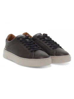Crime London Sneakers Weightless Low Top In Brown Leather^Men Sneakers
