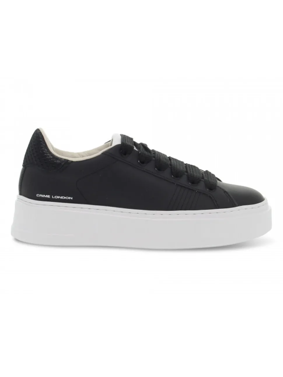 Crime London Sneakers Weightless Low Top In Black Leather^Women Sneakers