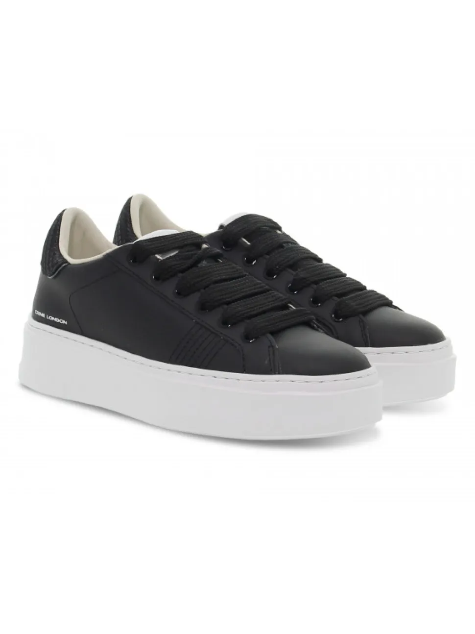 Crime London Sneakers Weightless Low Top In Black Leather^Women Sneakers