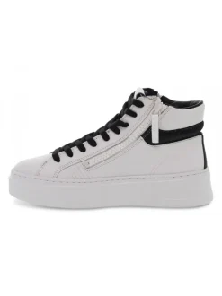 Crime London Sneakers Weightless Double Zip In White Leather^Women Sneakers