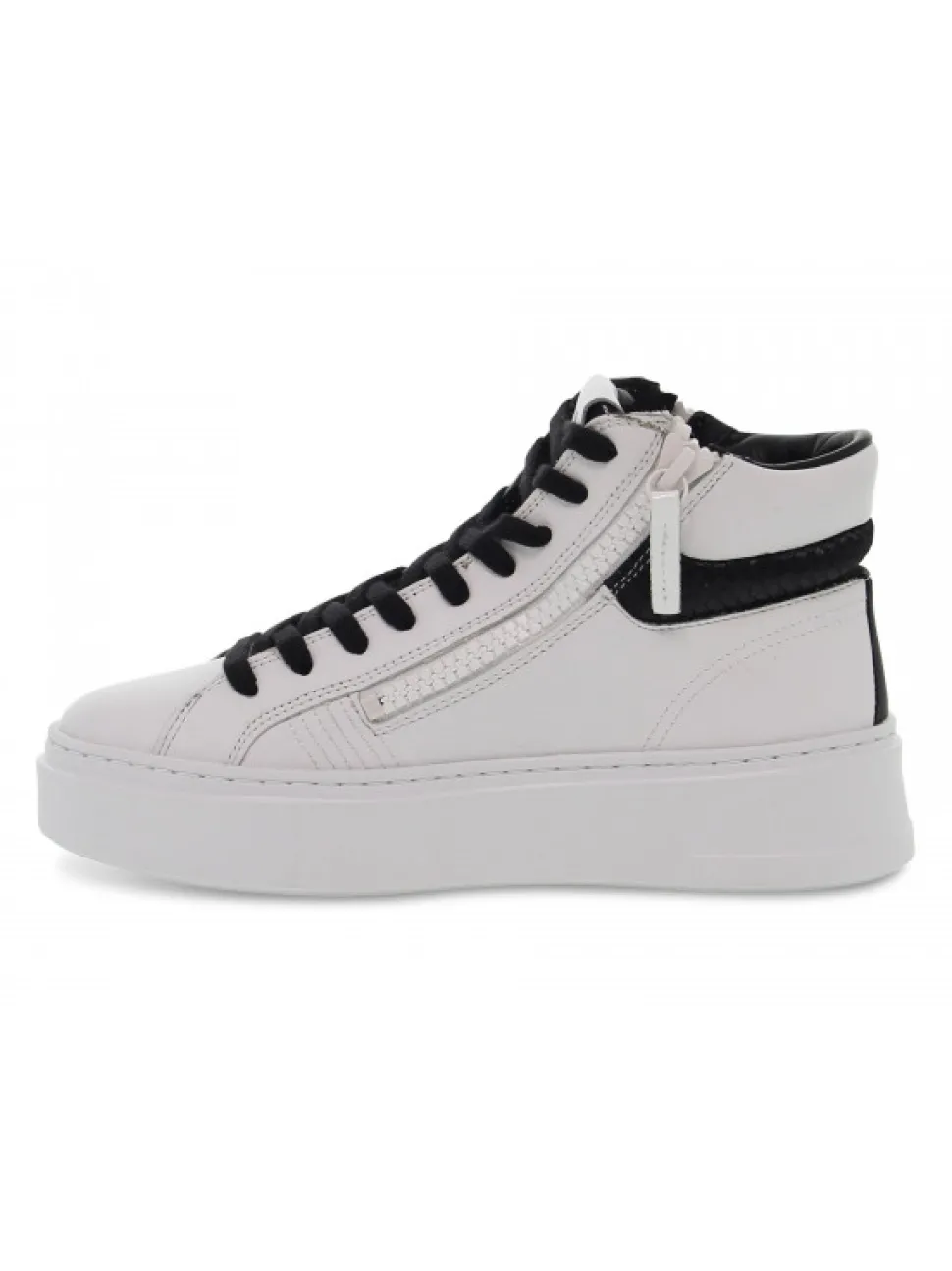 Crime London Sneakers Weightless Double Zip In White Leather^Women Sneakers