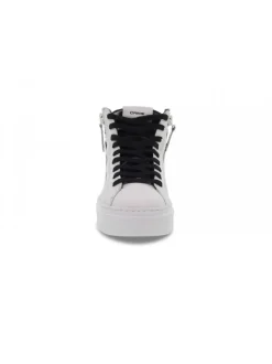 Crime London Sneakers Weightless Double Zip In White Leather^Women Sneakers