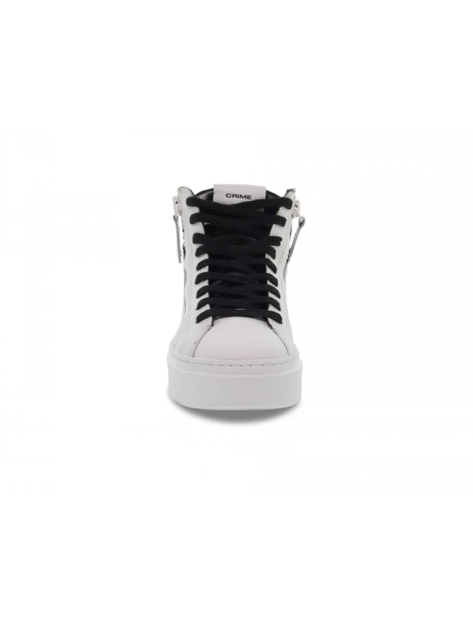 Crime London Sneakers Weightless Double Zip In White Leather^Women Sneakers