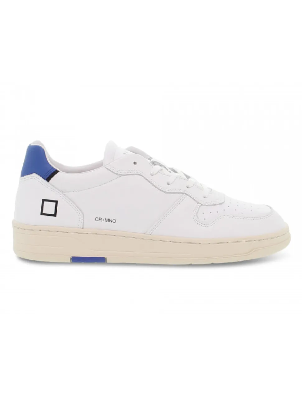D.A.T.E. Sneakers Court Mono White-Blue In White Leather^Men Sneakers
