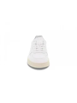 D.A.T.E. Sneakers Court Mono White-Blue In White Leather^Men Sneakers