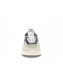 D.A.T.E. Sneakers Fuga Dragon Army In White Suede Leather^Men Sneakers