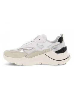D.A.T.E. Sneakers Fuga Dragon White-Beige In White Leather^Women Sneakers