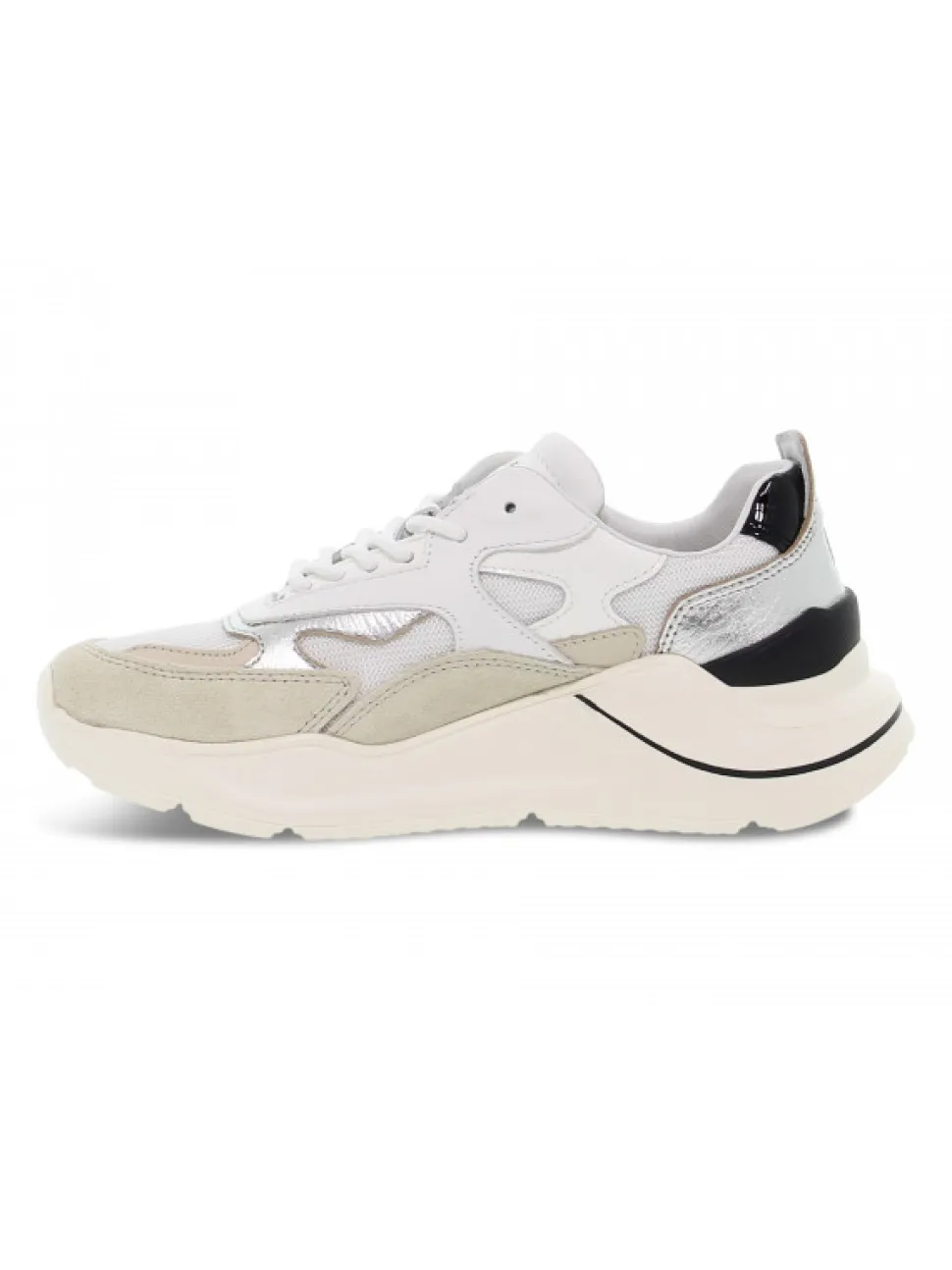 D.A.T.E. Sneakers Fuga Dragon White-Beige In White Leather^Women Sneakers