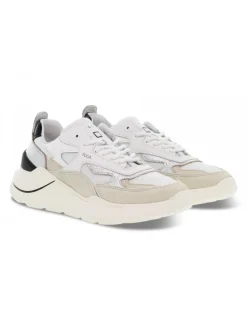 D.A.T.E. Sneakers Fuga Dragon White-Beige In White Leather^Women Sneakers