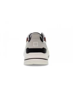 D.A.T.E. Sneakers Fuga Mesh In White Suede Leather^Men Sneakers