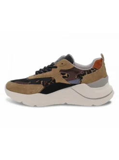 D.A.T.E. Sneakers Fuga Pony In Beige Suede Leather^Women Sneakers