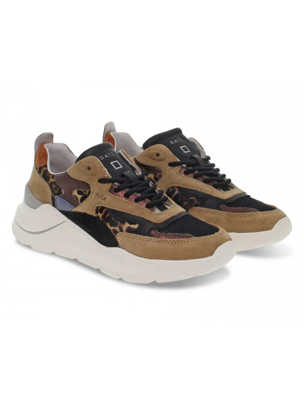 D.A.T.E. Sneakers Fuga Pony In Beige Suede Leather^Women Sneakers
