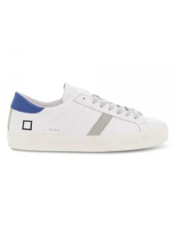 D.A.T.E. Sneakers Hill Low Calf White-Bluette In White Leather^Men Sneakers