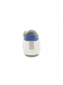 D.A.T.E. Sneakers Hill Low Calf White-Bluette In White Leather^Men Sneakers