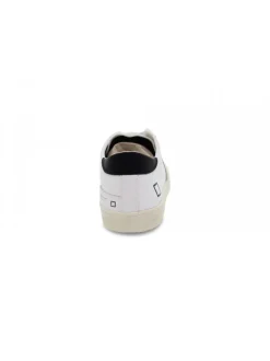 D.A.T.E. Sneakers Hill Low Calf White-Black In White Leather^Men Sneakers
