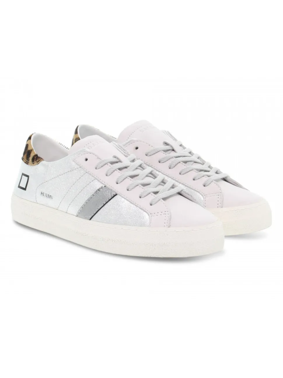D.A.T.E. Sneakers Hill Low Laminated Silver In Silver Laminate^Women Sneakers