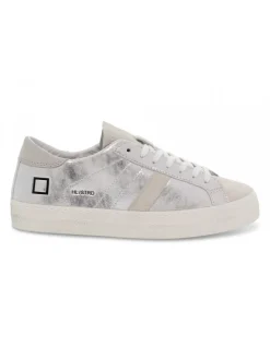 D.A.T.E. Sneakers Hill Low Stardust Silver In Silver Laminate^Women Sneakers