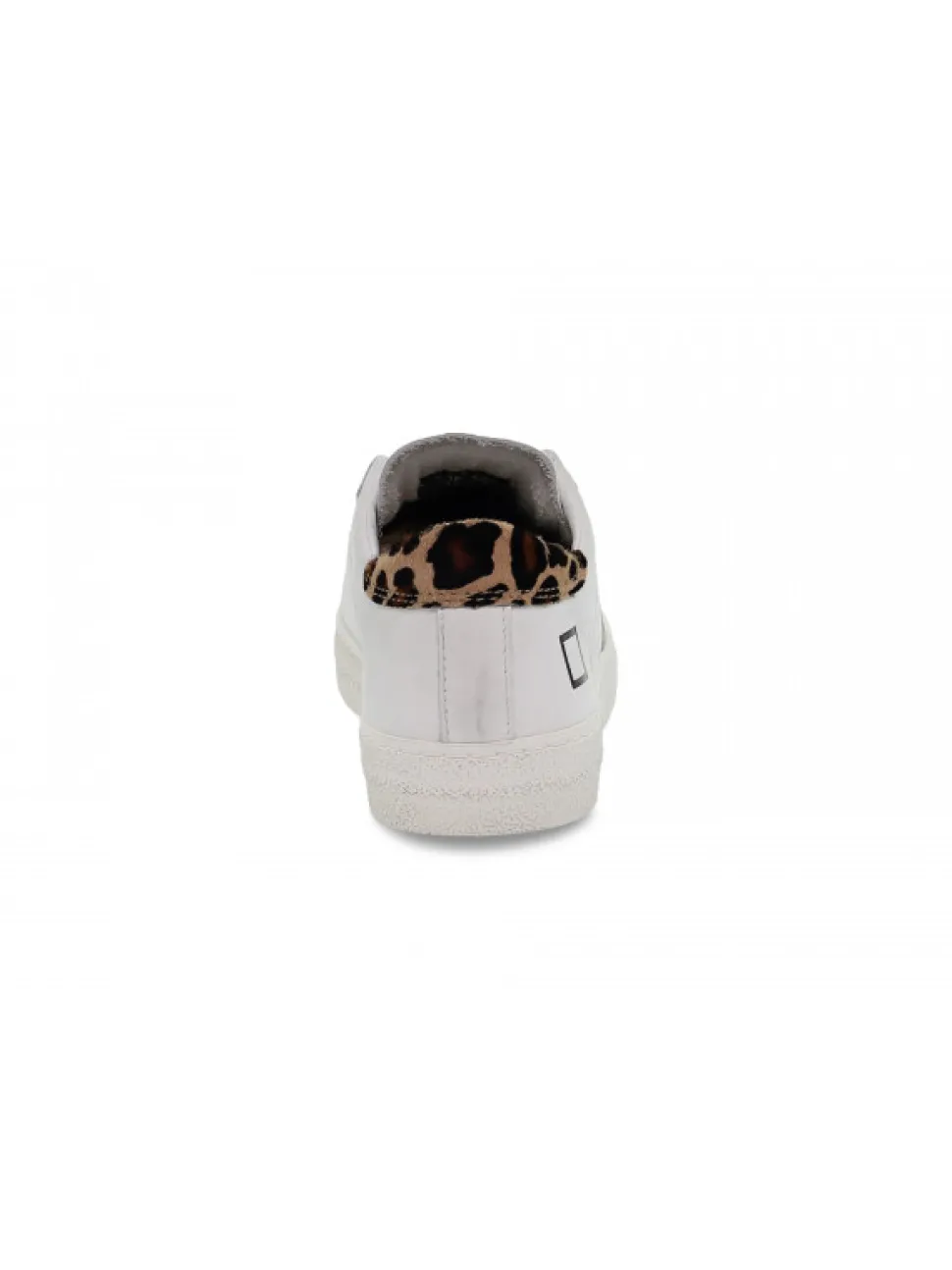 D.A.T.E. Sneakers Hill Low Vintage Calf White-Leopard In White Leather^Women Sneakers