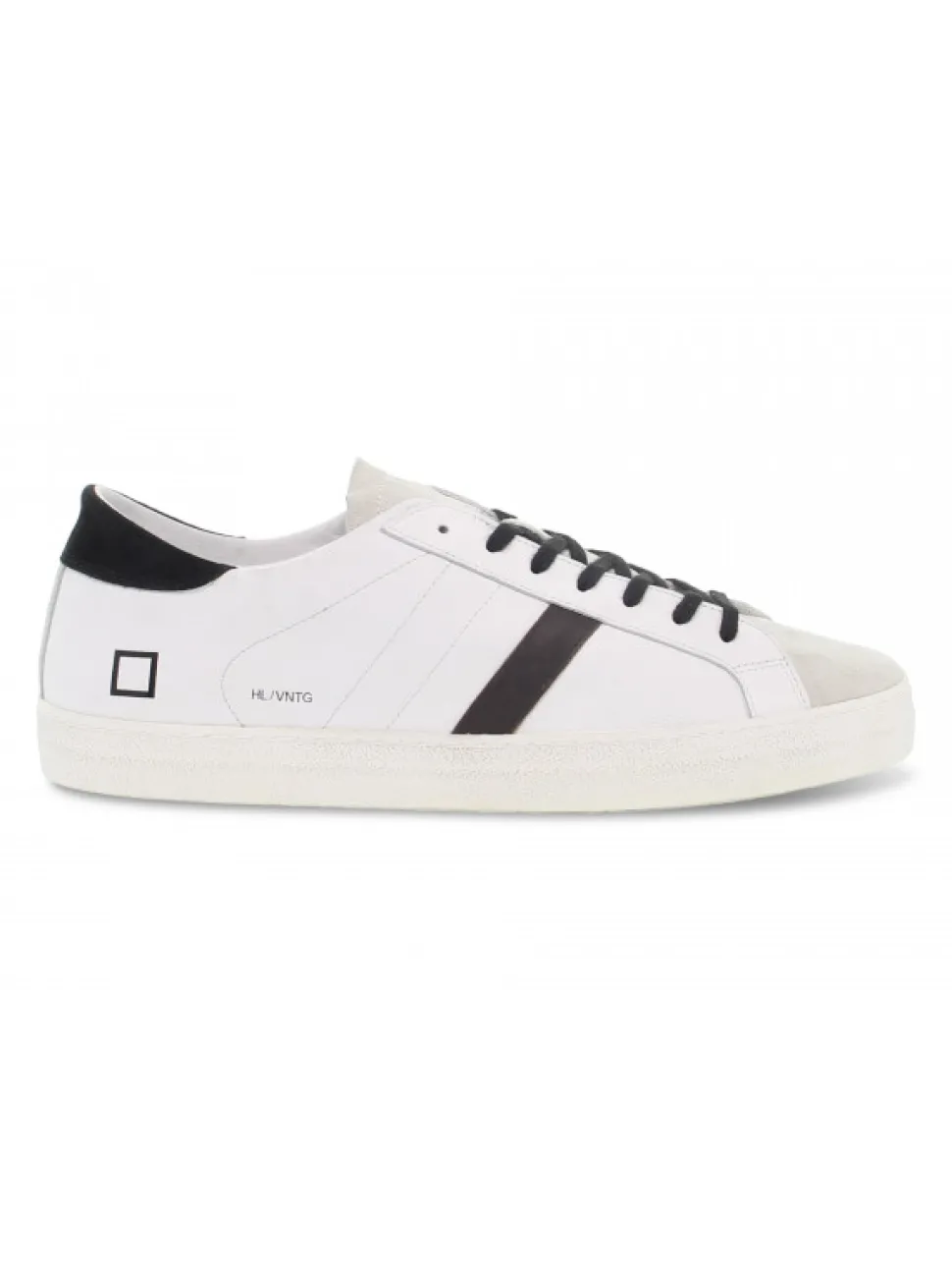 D.A.T.E. Sneakers Hill Low Vintage Calf White-T.Moro In White Leather^Men Sneakers