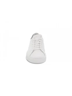 D.A.T.E. Sneakers Levante Calf White-Black In White Leather^Men Sneakers