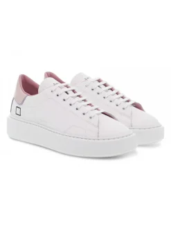 D.A.T.E. Sneakers Sfera Patent White-Pink In White Leather^Women Sneakers
