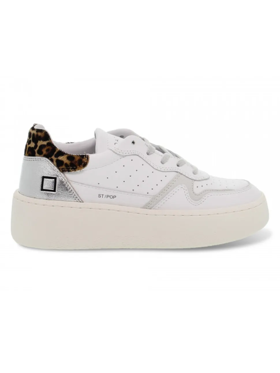 D.A.T.E. Sneakers Step Pop In White Leather^Women Sneakers