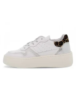 D.A.T.E. Sneakers Step Pop In White Leather^Women Sneakers