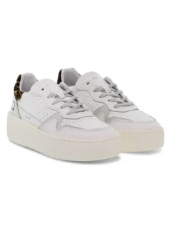 D.A.T.E. Sneakers Step Pop In White Leather^Women Sneakers