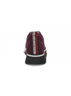 Fabi Sneakers In Bordeaux Suede Leather^Women Sneakers