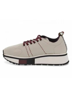 Fabi Sneakers In Cream Leather^Women Sneakers