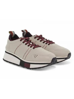 Fabi Sneakers In Cream Leather^Women Sneakers