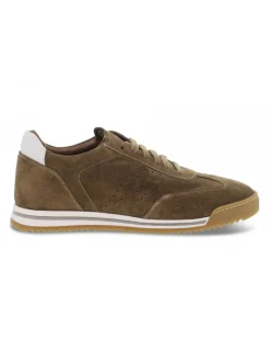 Guidi Calzature Sneakers Testoni Uomo In Tobacco Suede Leather^Men Sneakers