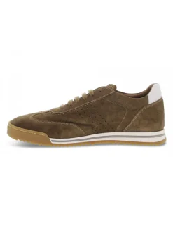 Guidi Calzature Sneakers Testoni Uomo In Tobacco Suede Leather^Men Sneakers