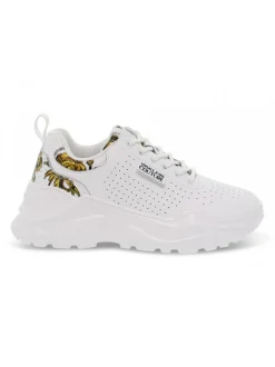 Versace Jeans Couture Sneakers Jeans Couture Speedtrack In White Leather^Women Sneakers