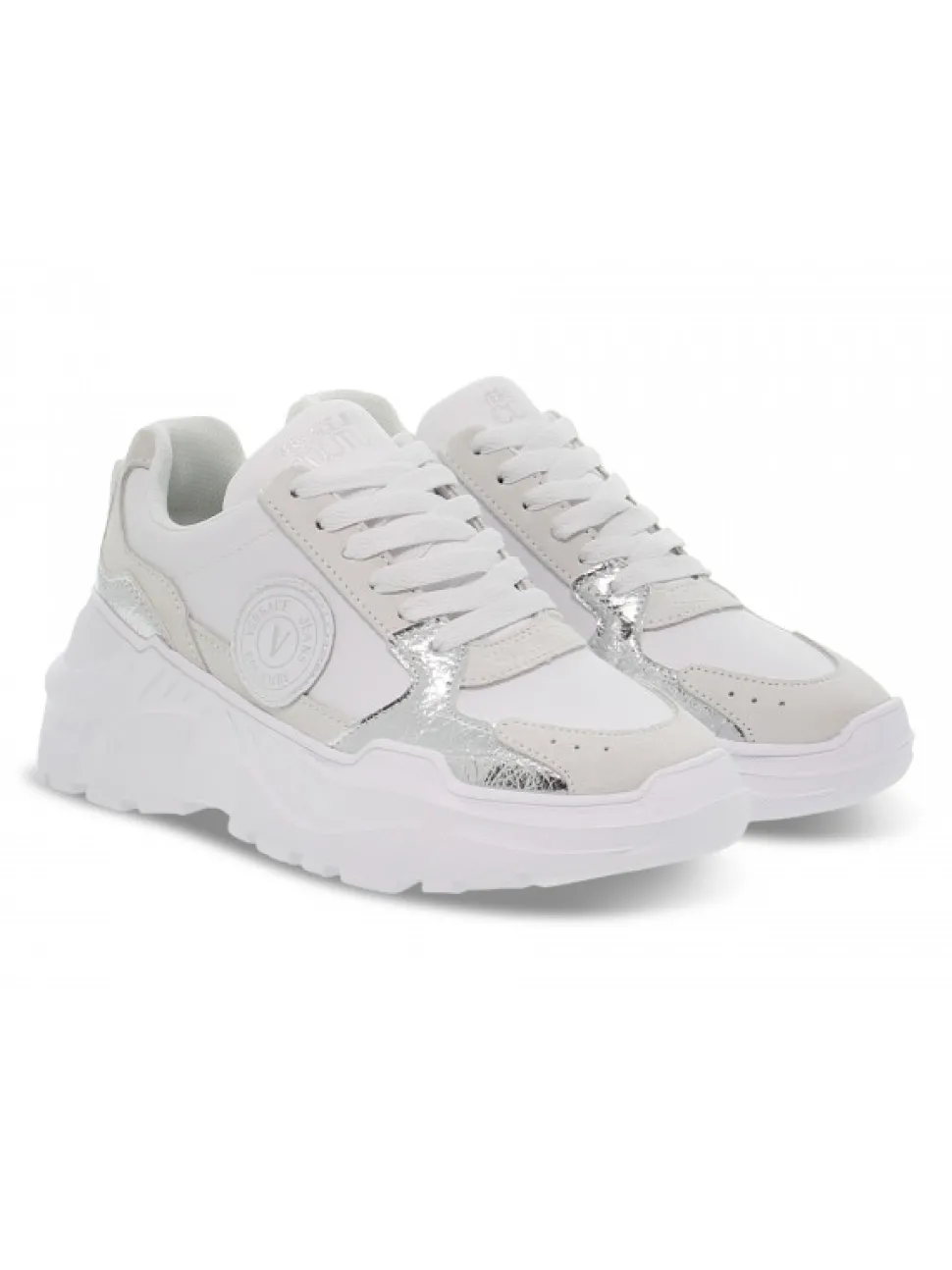 Versace Jeans Couture Sneakers Jeans Couture Speedtrack In White Leather^Women Sneakers