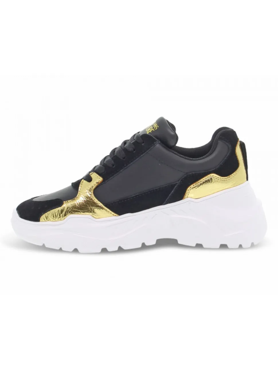 Versace Jeans Couture Sneakers Jeans Couture Speedtrack In Black Leather^Women Sneakers