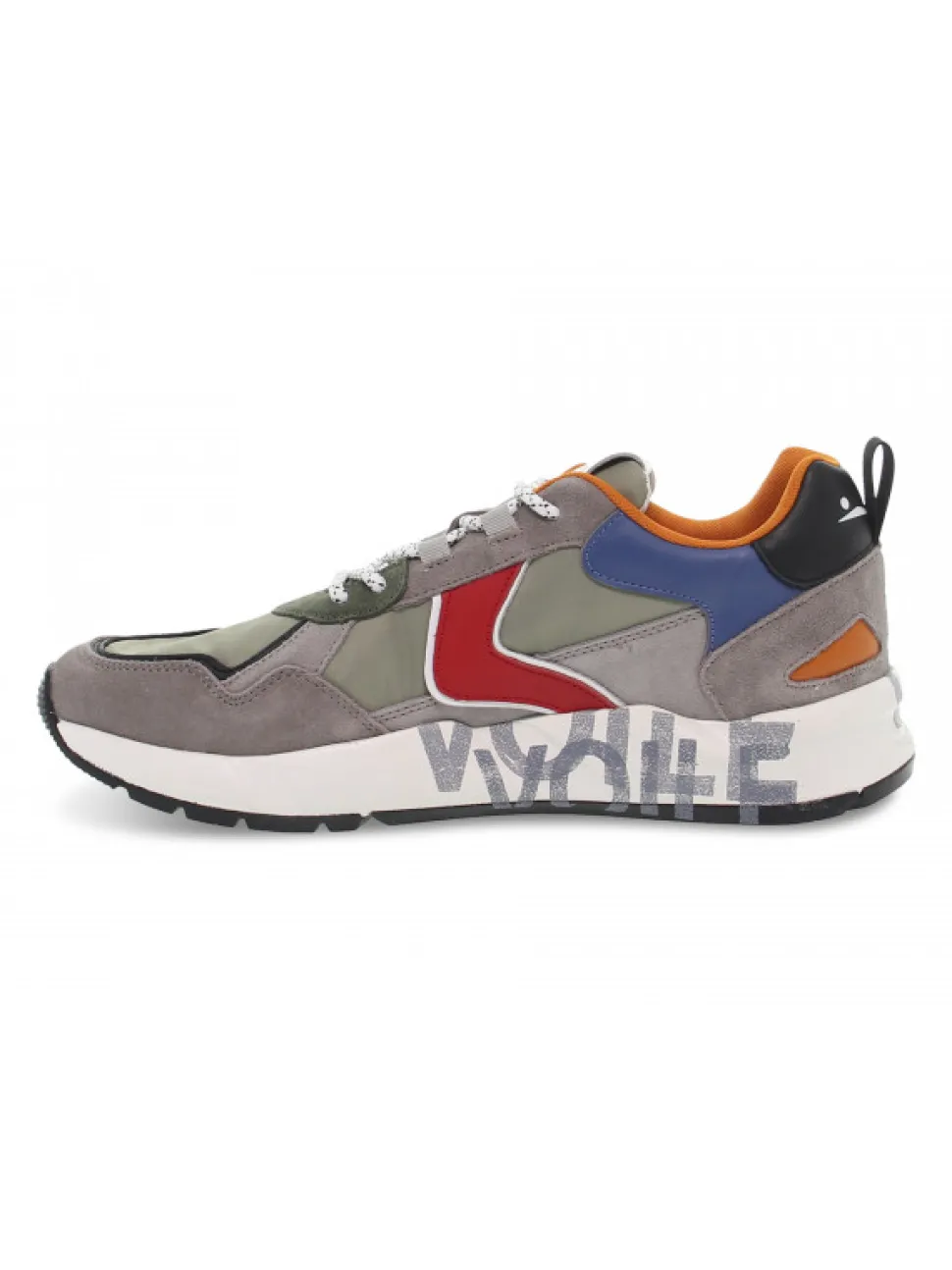 Voile Blanche Sneakers Club16 In Grey Suede Leather^Men Sneakers