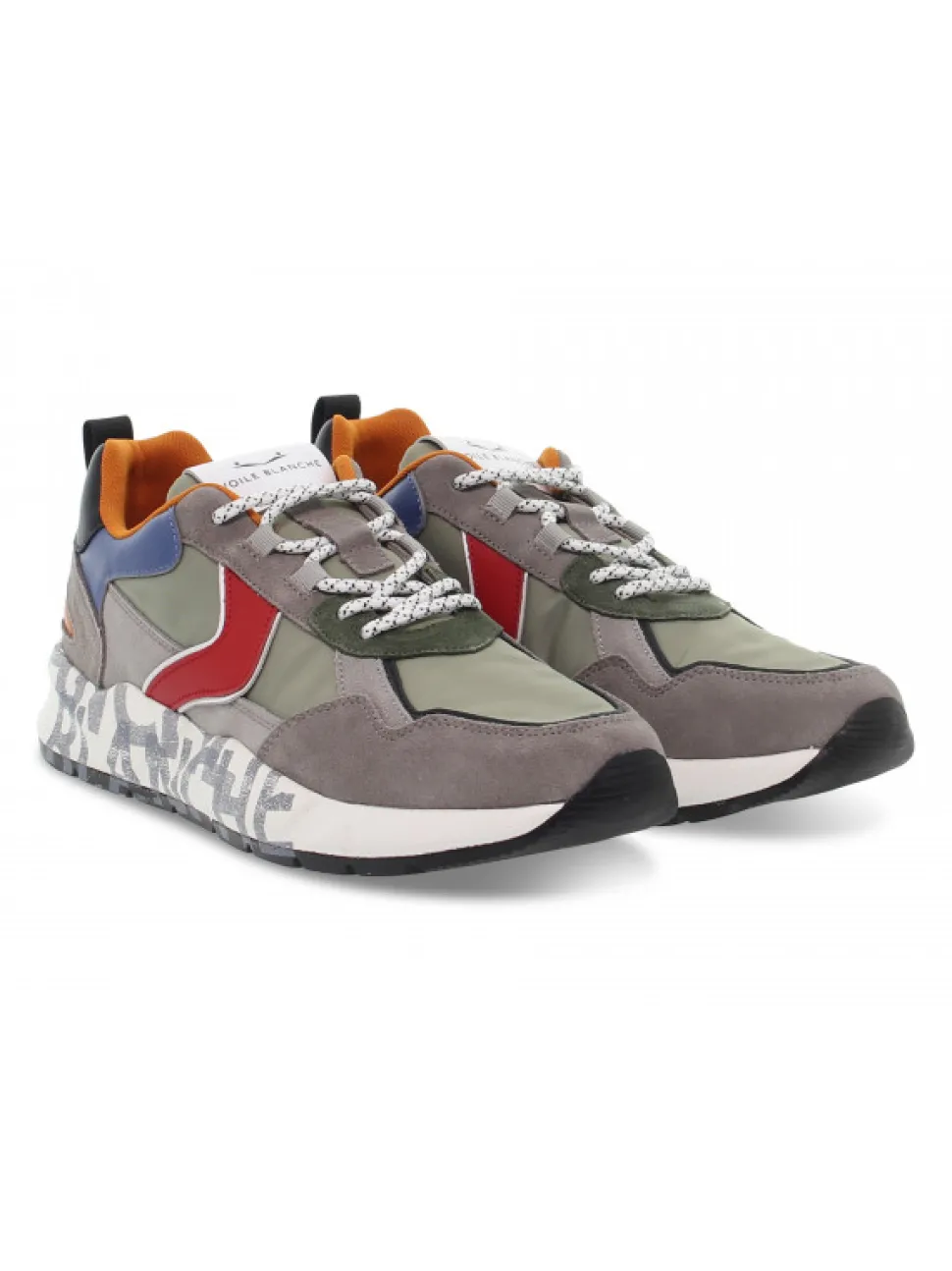 Voile Blanche Sneakers Club16 In Grey Suede Leather^Men Sneakers